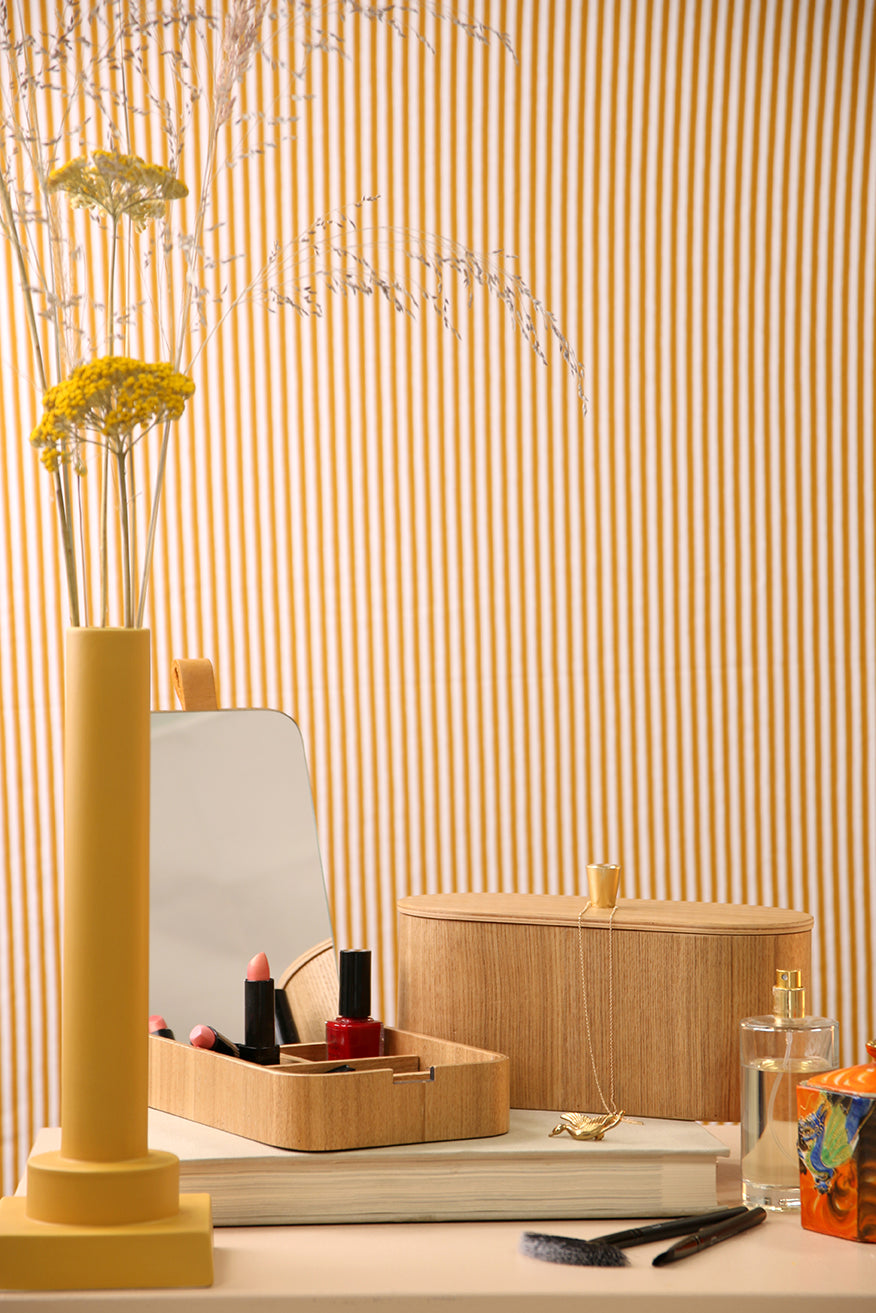 HKLIVING Willow Wooden Mirror Box