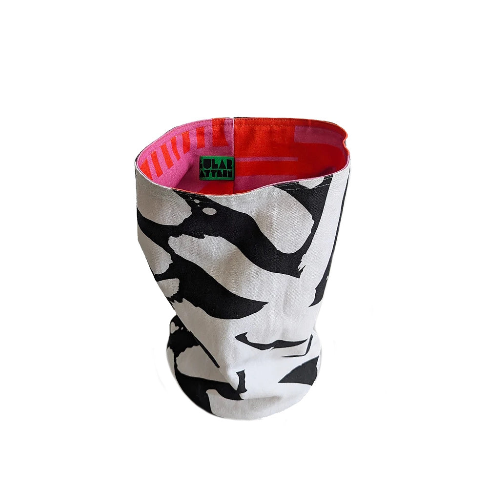 canvas storage bag in hot pink