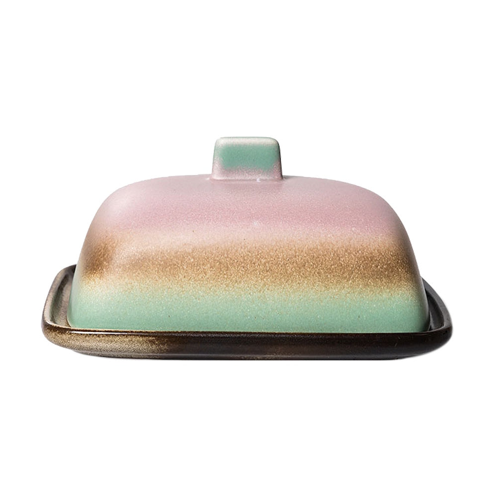 hk 70s butter dish mercury