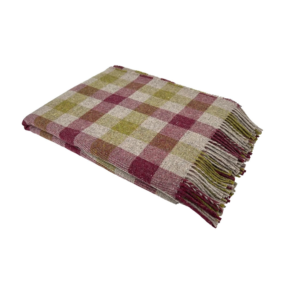 mcnutt of donegal merino throw orchard plaid