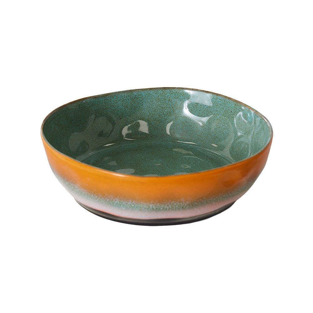 HKLIVING 70s Ceramics: Pasta Bowls - 'Golden Hour' (set of 2)