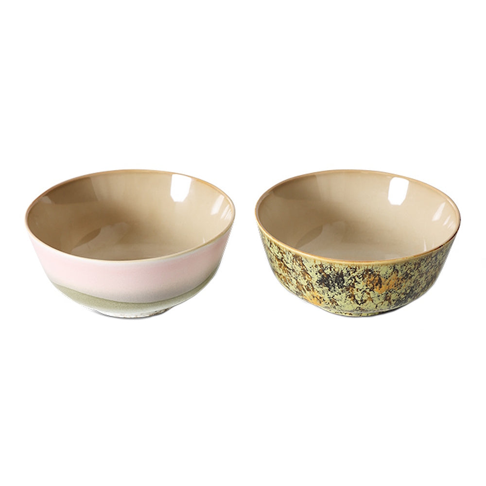hk living 70s ceramic ramen bowls