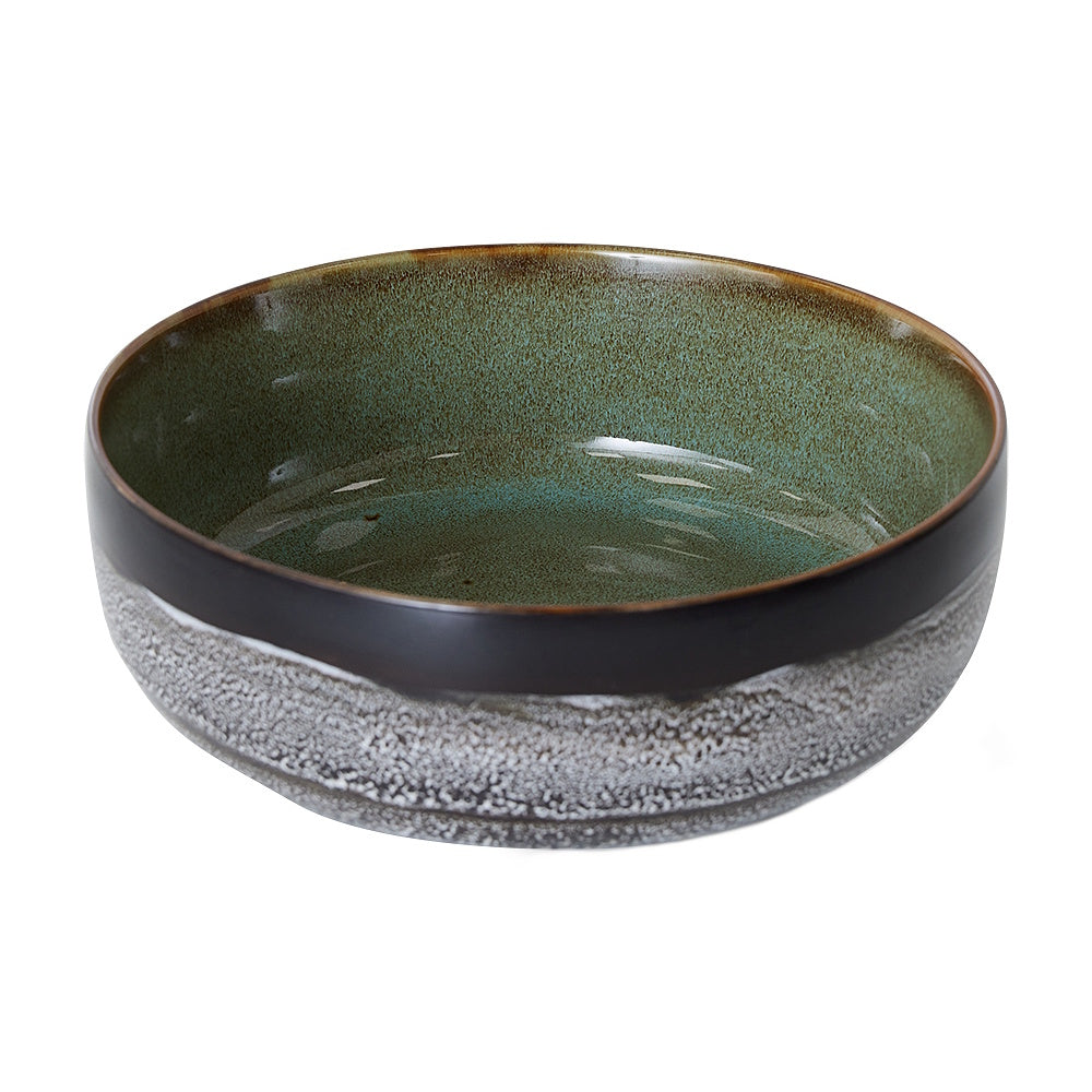 hk living salad bowl stoneware