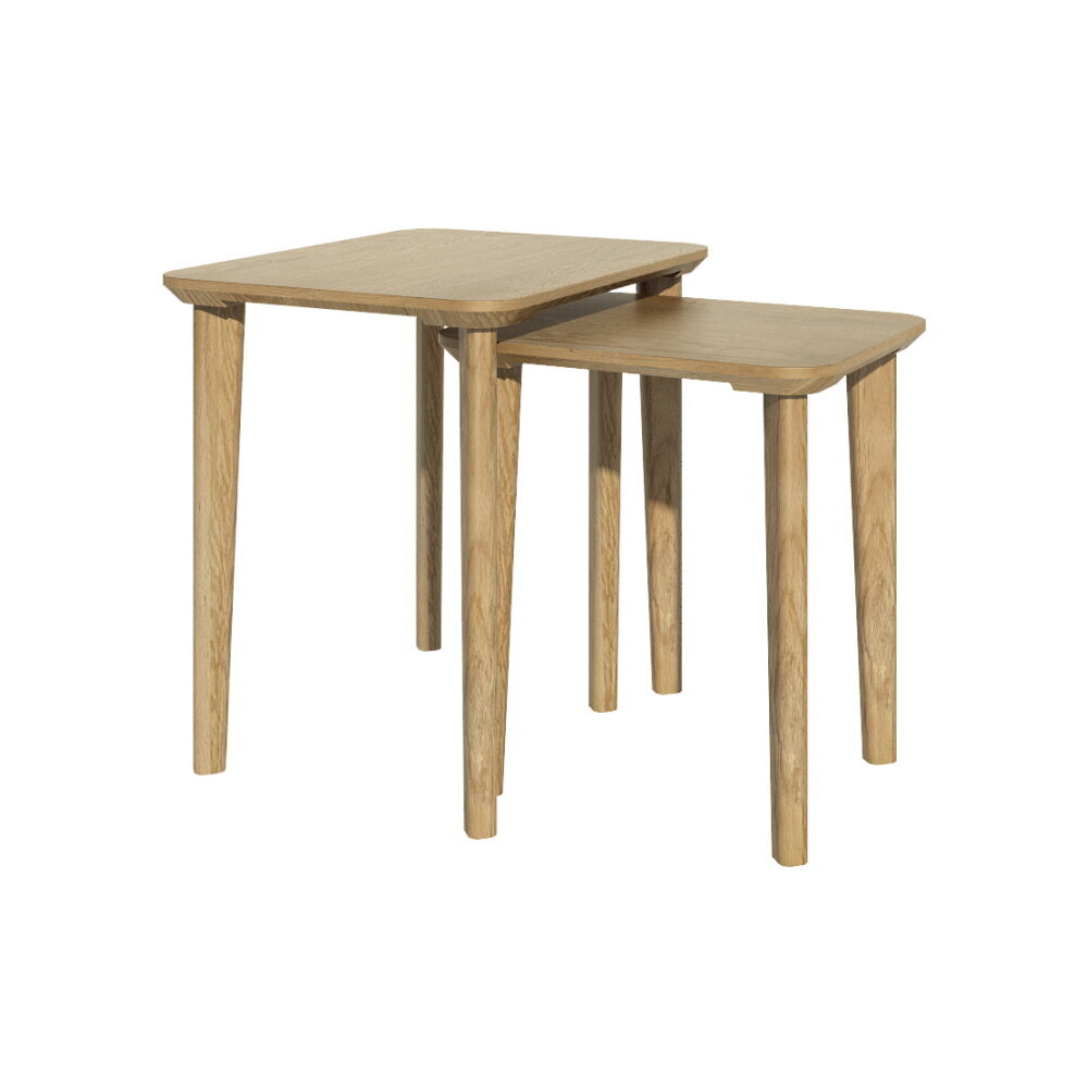 skara oak nest of 2 tables