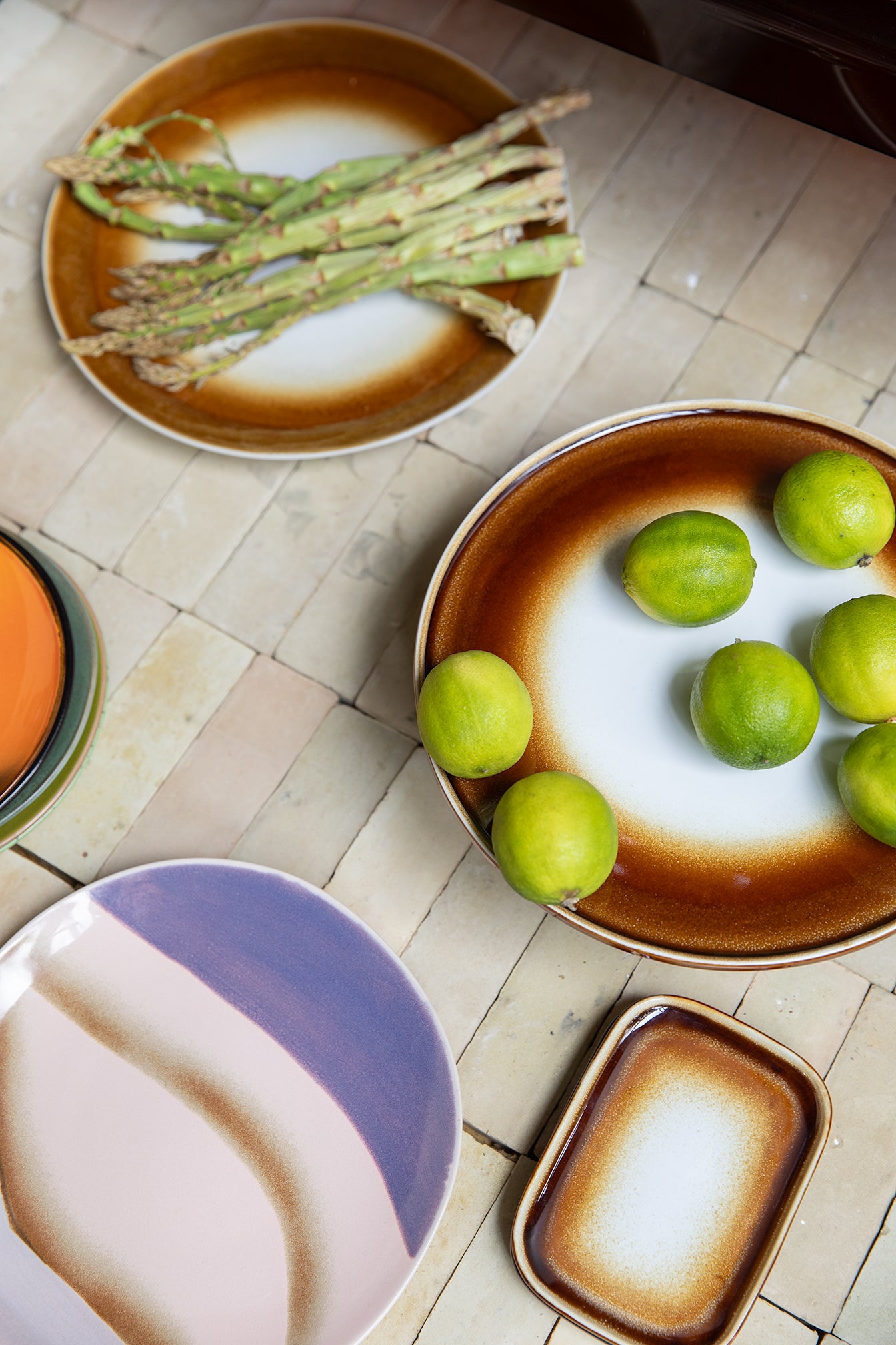 HKLIVING 70s Ceramics: Small Trays - 'Mojave' (set of 2)