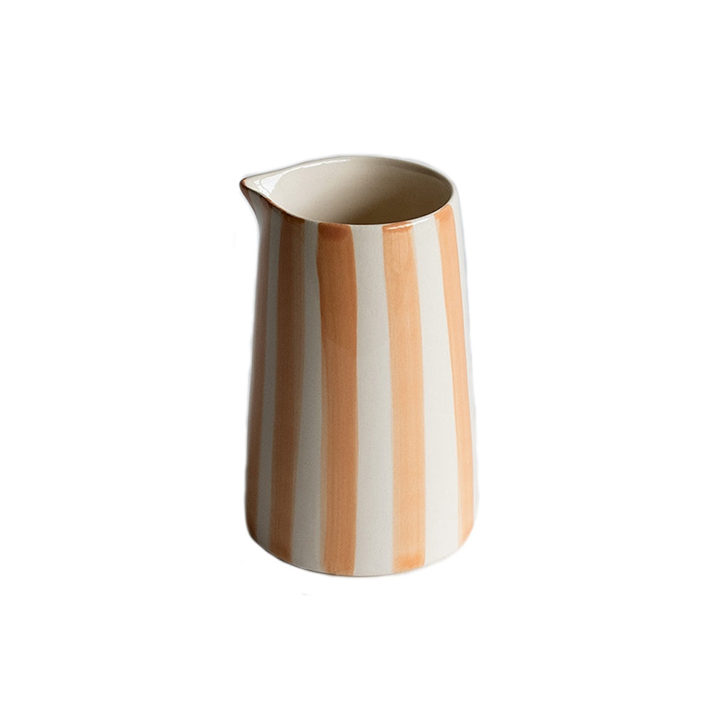 candy stripe creamer peach