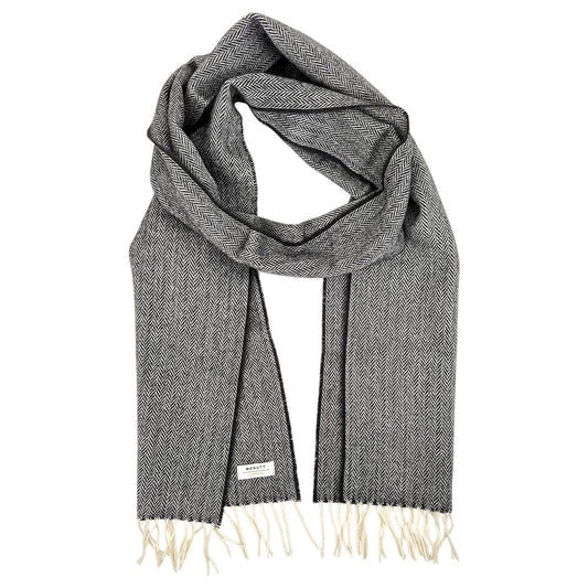 merino wool scarf charcoal