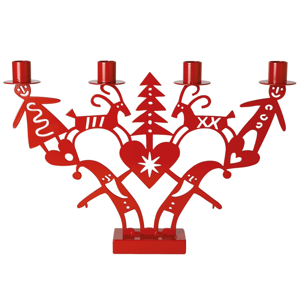 bengt & lotta christmas candle holder red