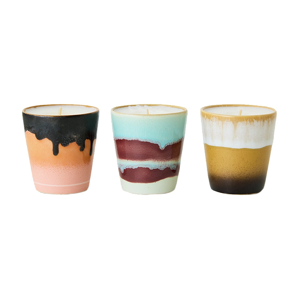 hk living Christmas candle set of 3