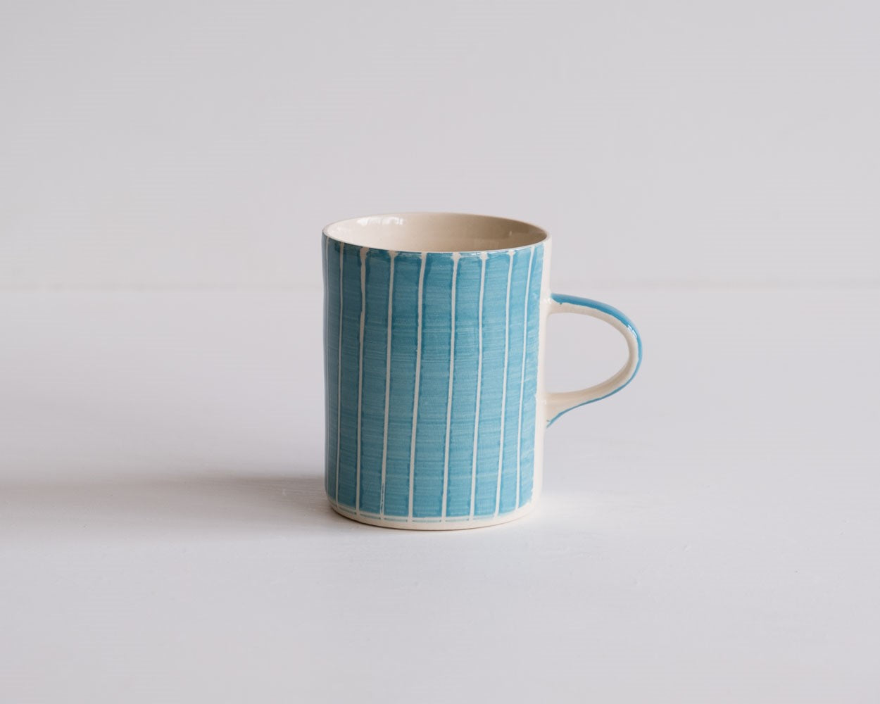 Demi Sgraffito Stripe Mugs