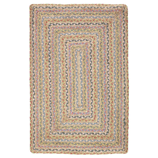 braided rug pastel fairisle rectangle