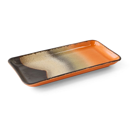 HKLIVING 70s Ceramics: Small Trays - 'Twenty Four Hours' (set of 2)