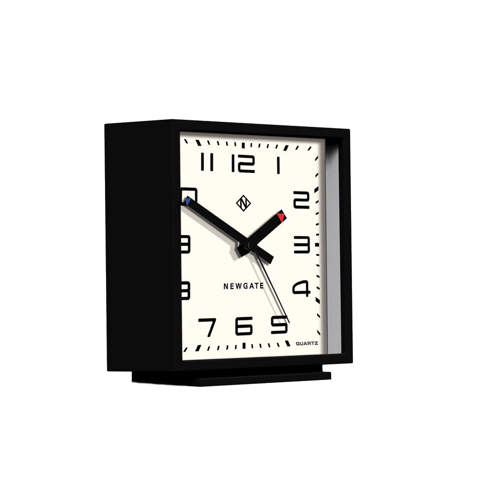 amp mantel clock black hands