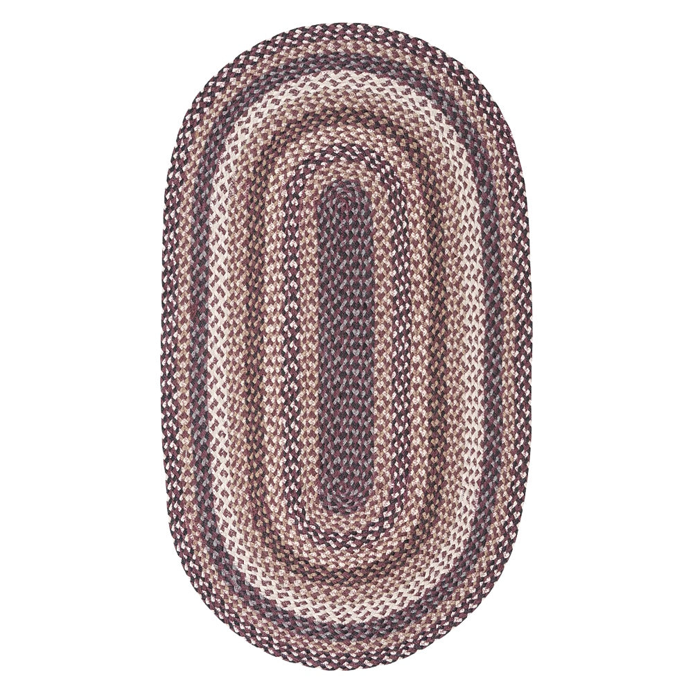 the braided rug company jute rug oval aubergine