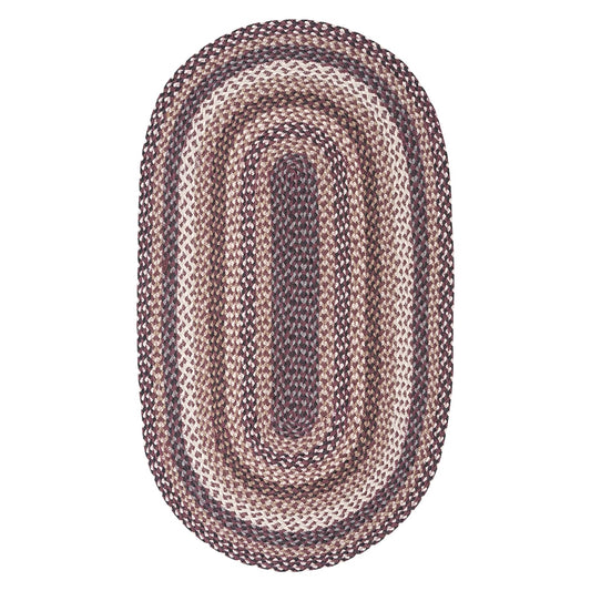 the braided rug company jute rug oval aubergine