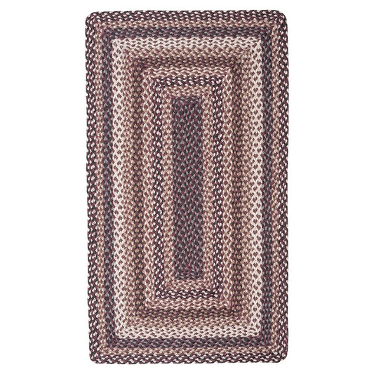 the braided rug company jute rug aubergine