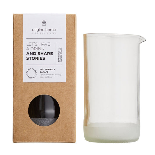 originalhome clear glass upcycled carafe