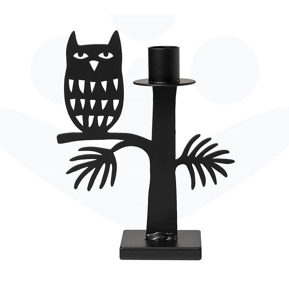 owl candle holder