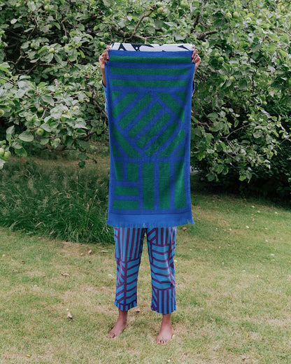 irregular sleep pattern organic cotton hand towel