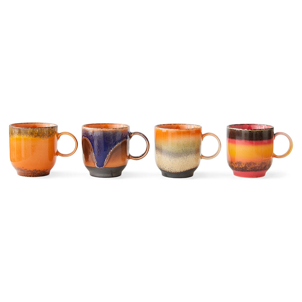 HKLIVING 70s Ceramics café mugs