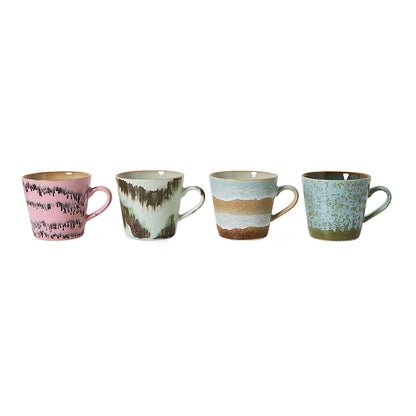 hk living cappuccino mugs set of 4