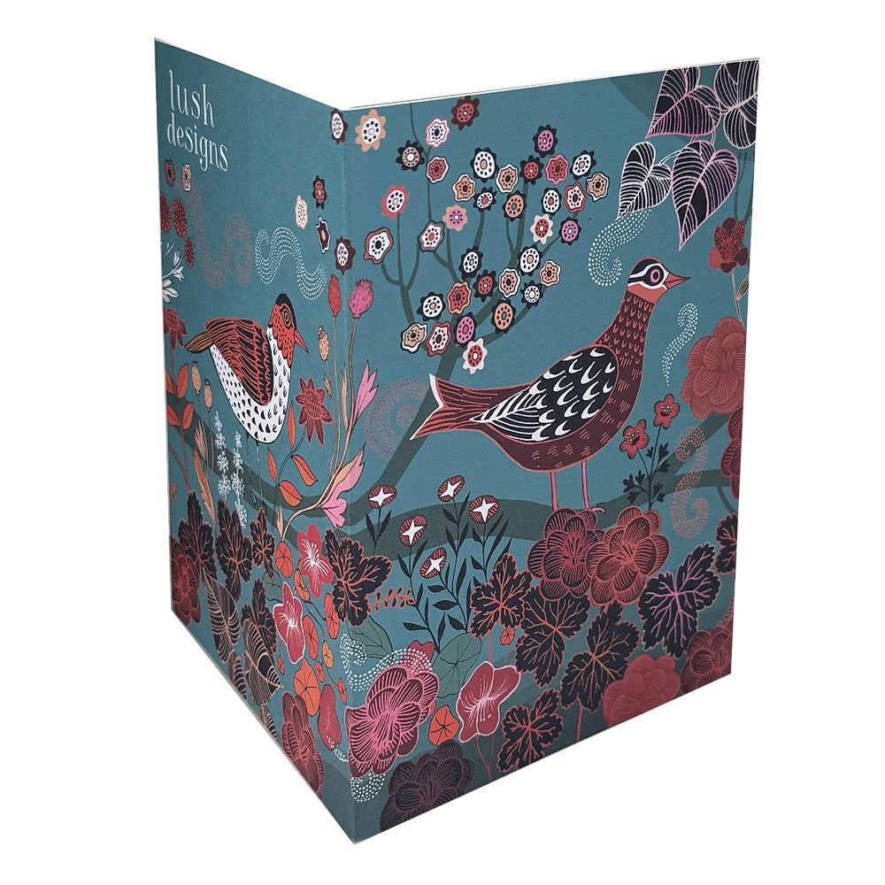 lush designs bandit bird card