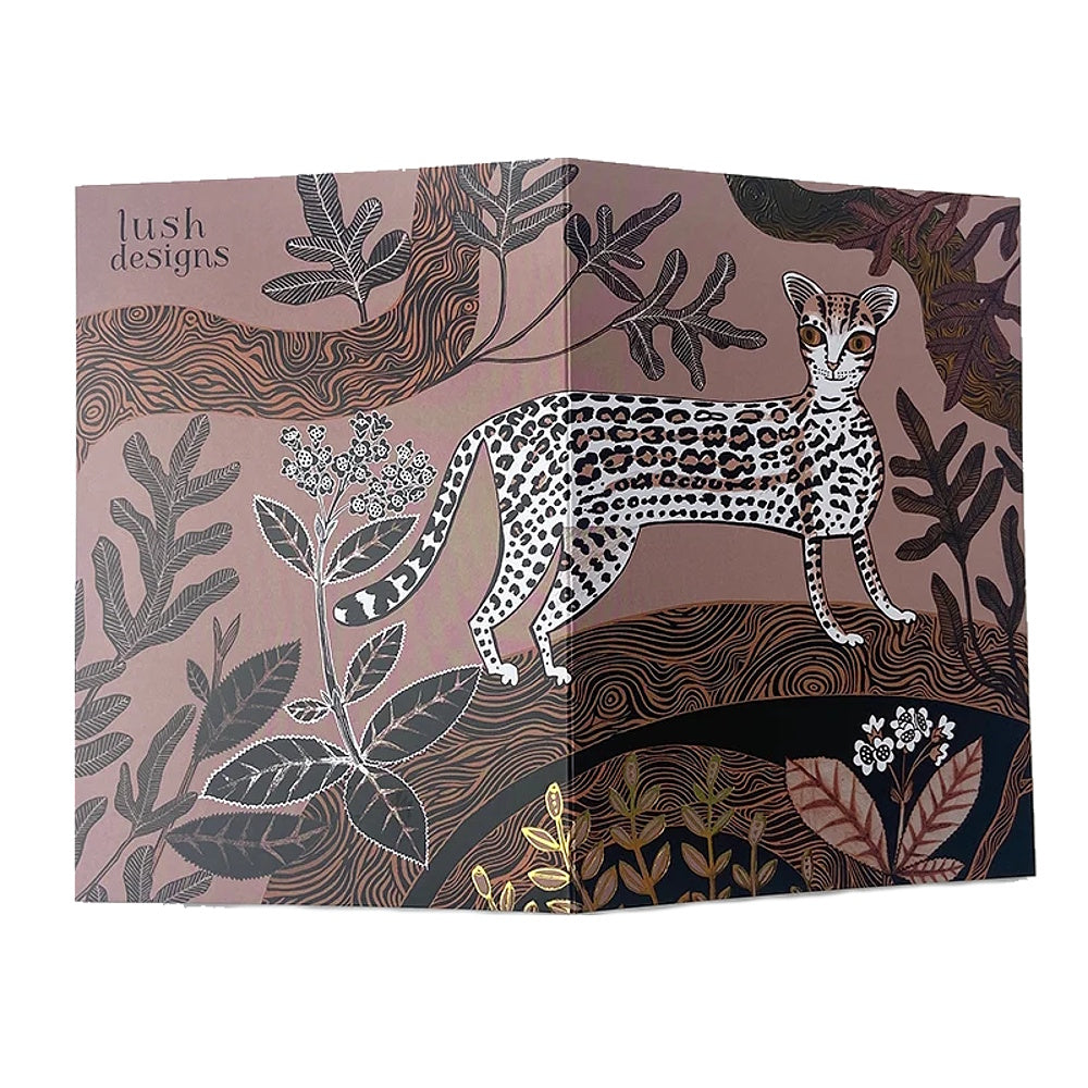 lush designs ocelot card