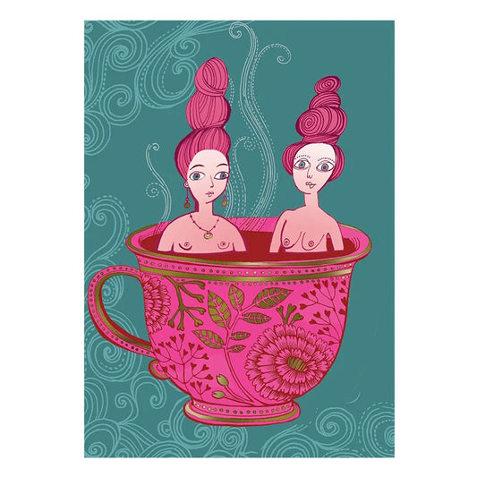 lush designs teacup ladies card