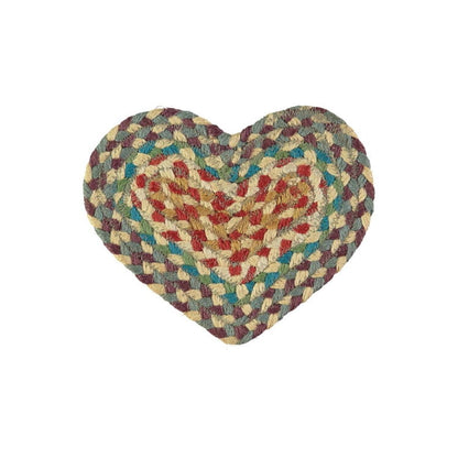 heart coaster jute carnival