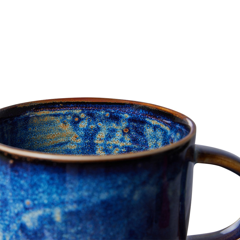 hk living chef ceramics mug blue