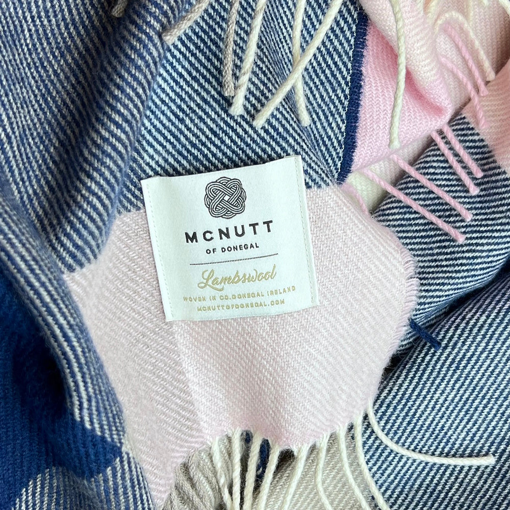 mcnutt chic check throw merino