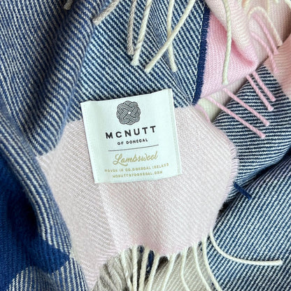 mcnutt chic check throw merino