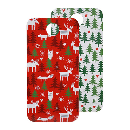 cutting board christmas forest