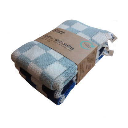 Set of 3 Cotton Dish Cloths - Various Colours