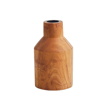 original home teak candle holder