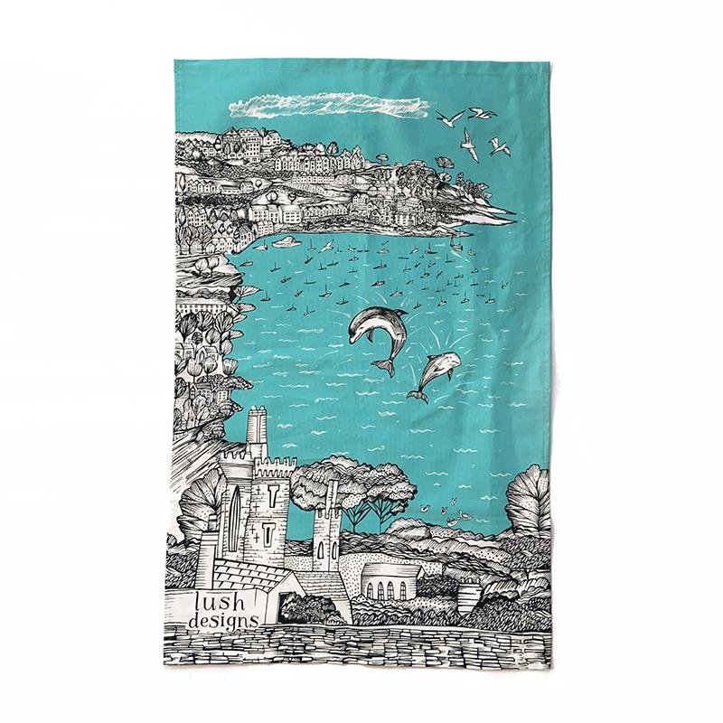 Dolphin Tea Towel