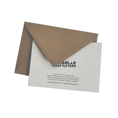 irregular sleep pattern birthday card A6