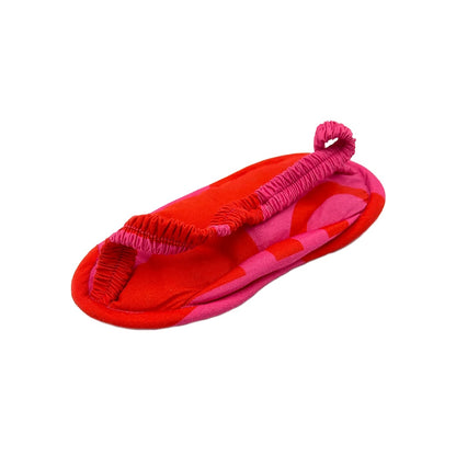 irregular sleep pattern organic cotton eye mask hot pink