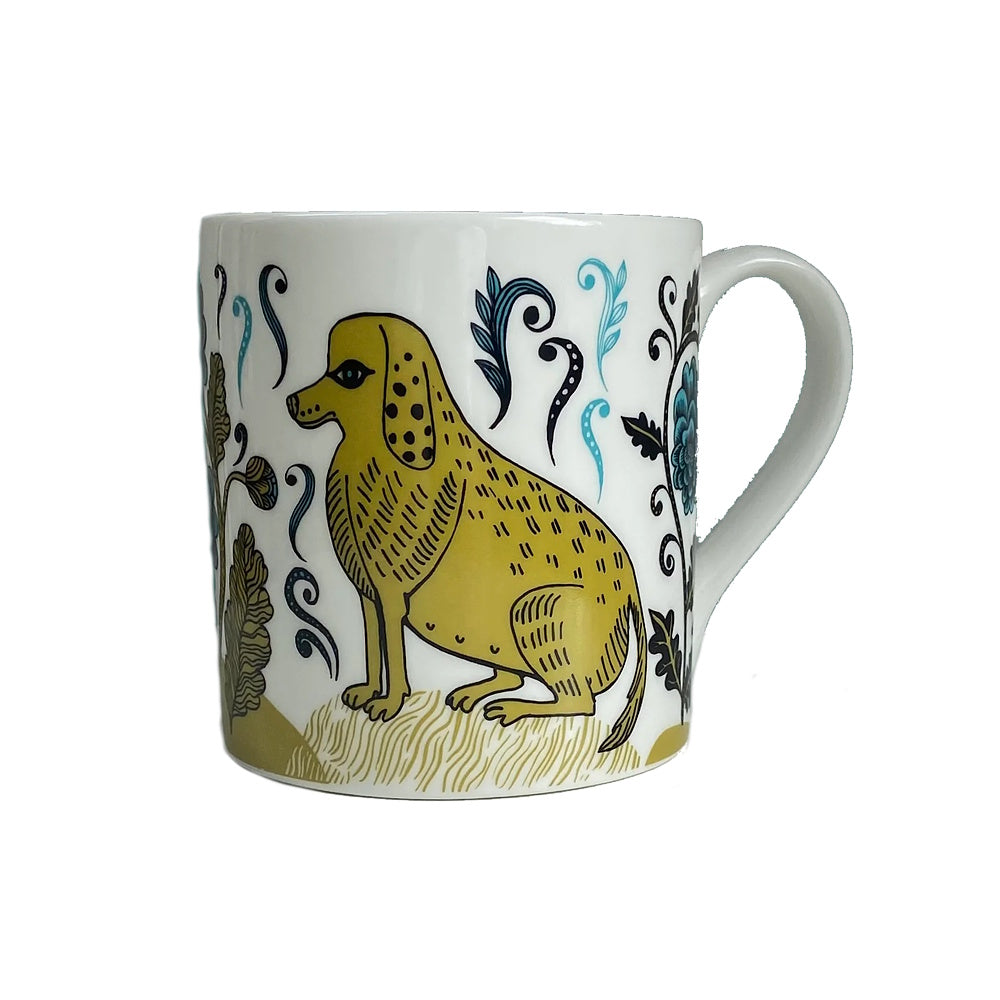 lush designs dog mug bone china