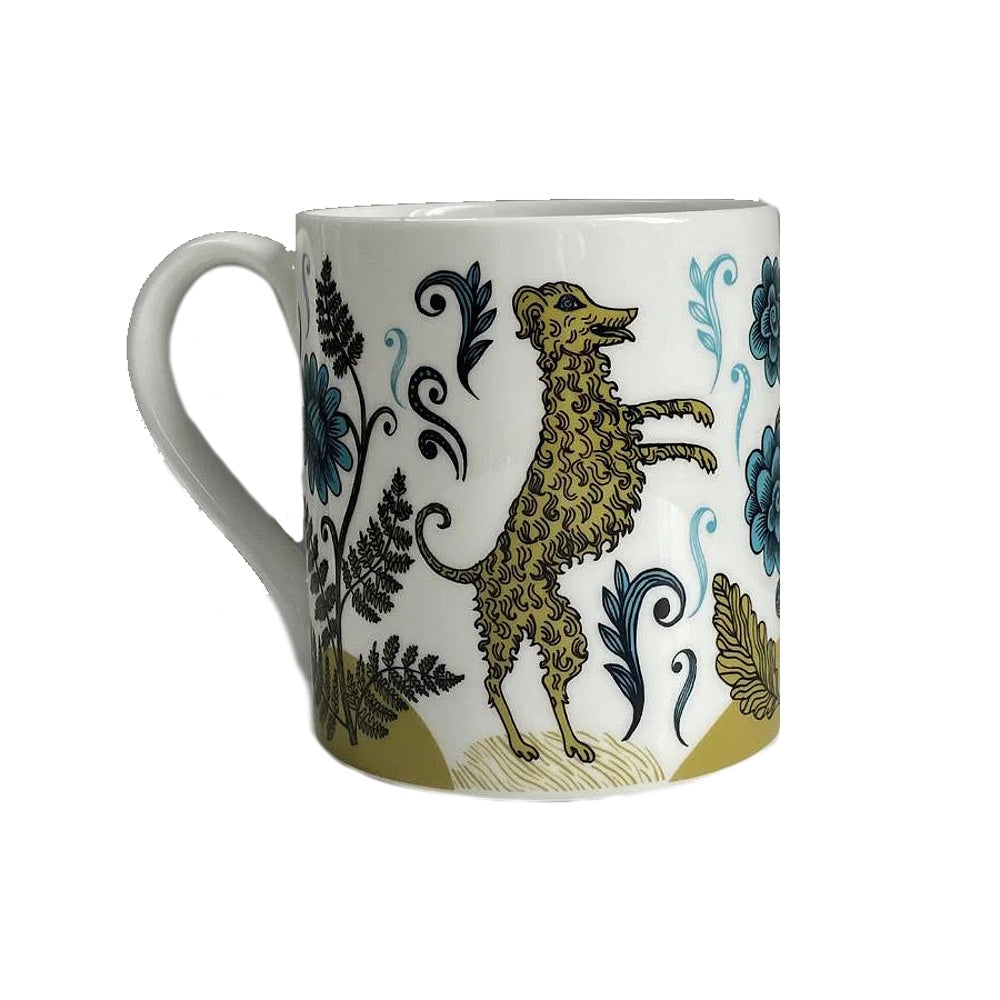 lush designs dog mug bone china