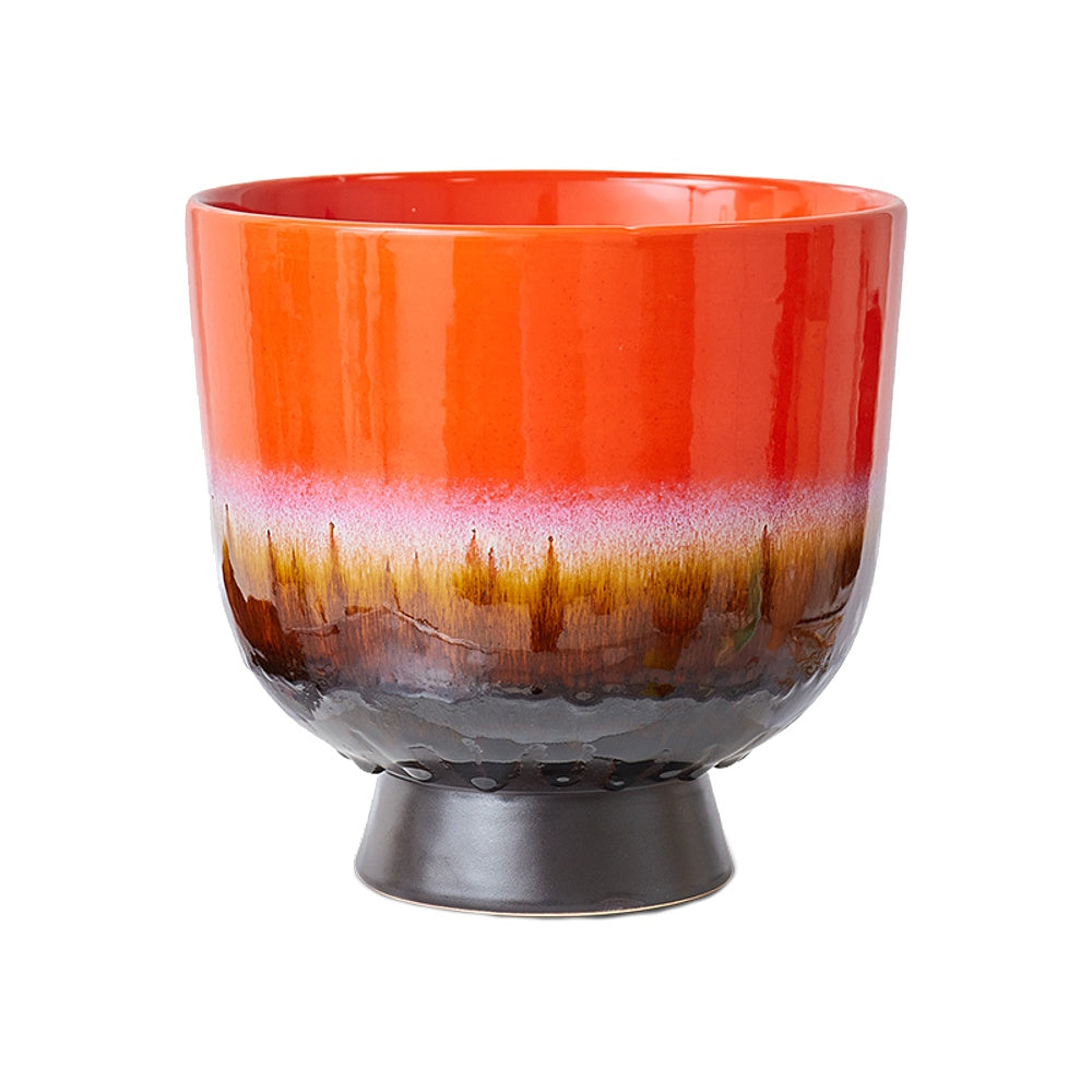 hk living flower pot cherry red