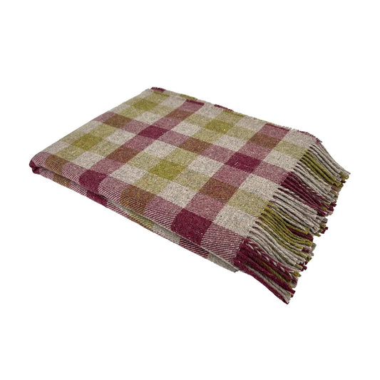 mcnutt of donegal merino throw orchard plaid