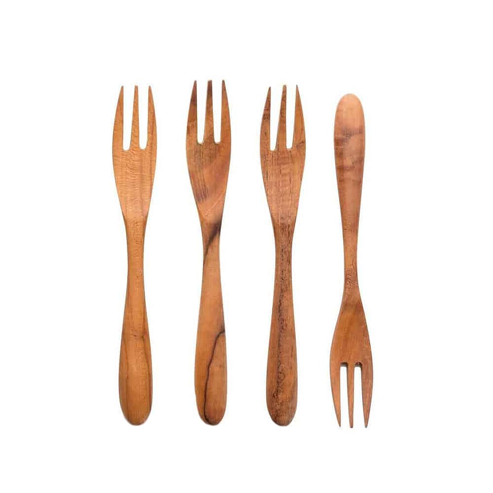 originalhome teak fork set of 4