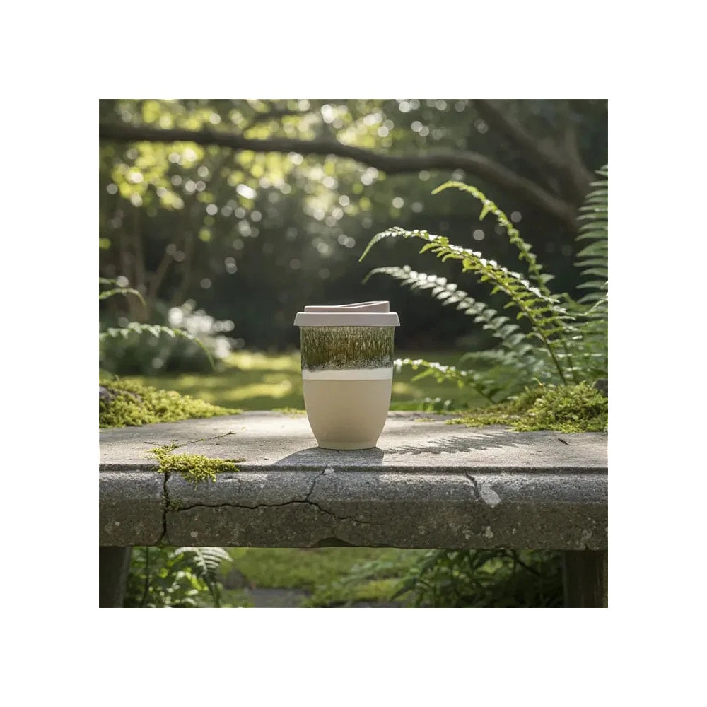 Handmade Ceramic Travel Cup - Black Forest by Glaze