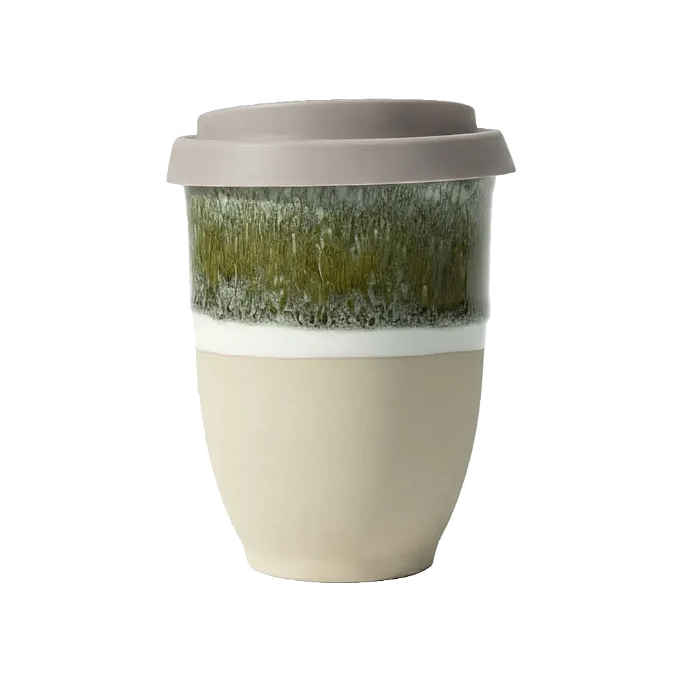 Handmade Ceramic Travel Cup - Black Forest by Glaze