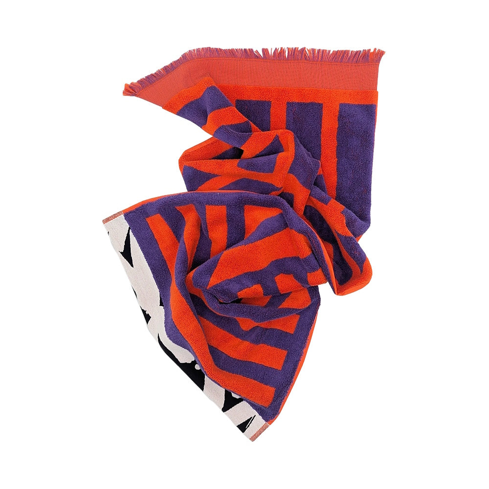 irregular sleep pattern organic cotton hand towel