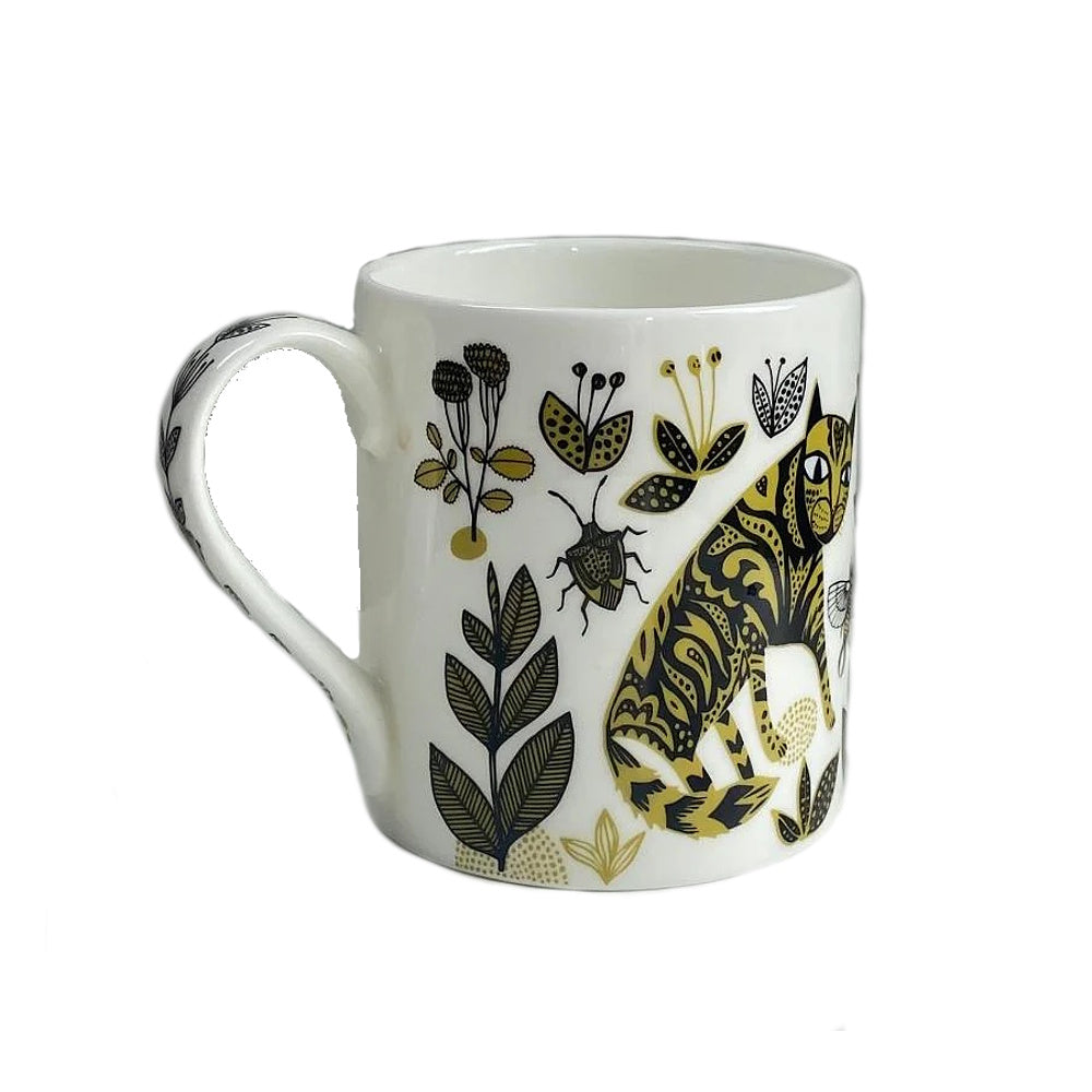 lush designs kitty mug bone china