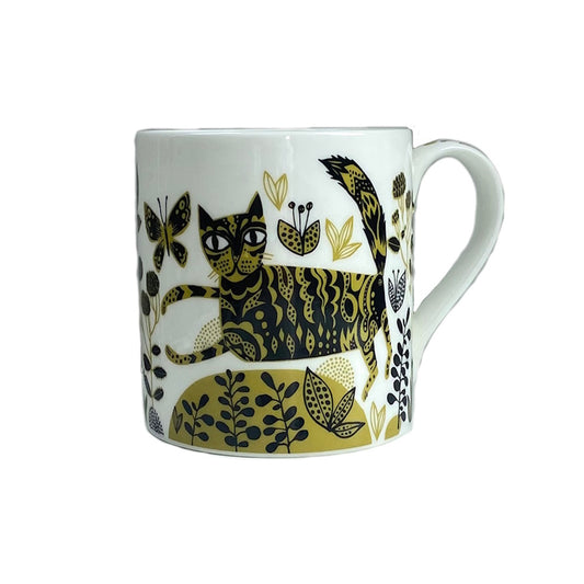lush designs kitty mug bone china