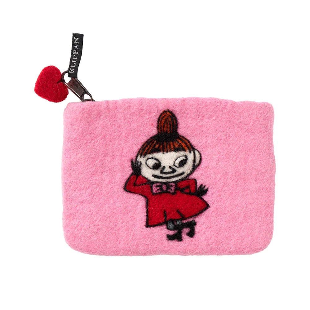 little my purse pink felted wool