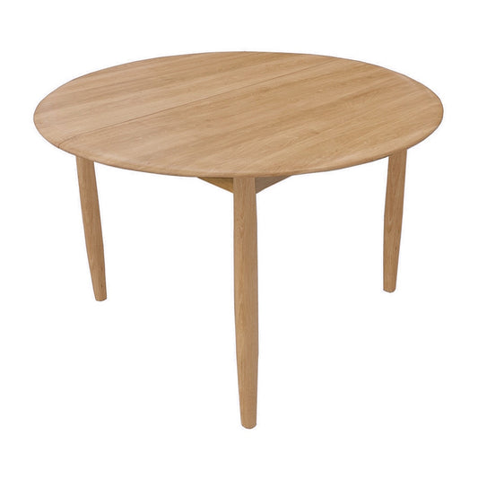 osmo oak round extending dining table